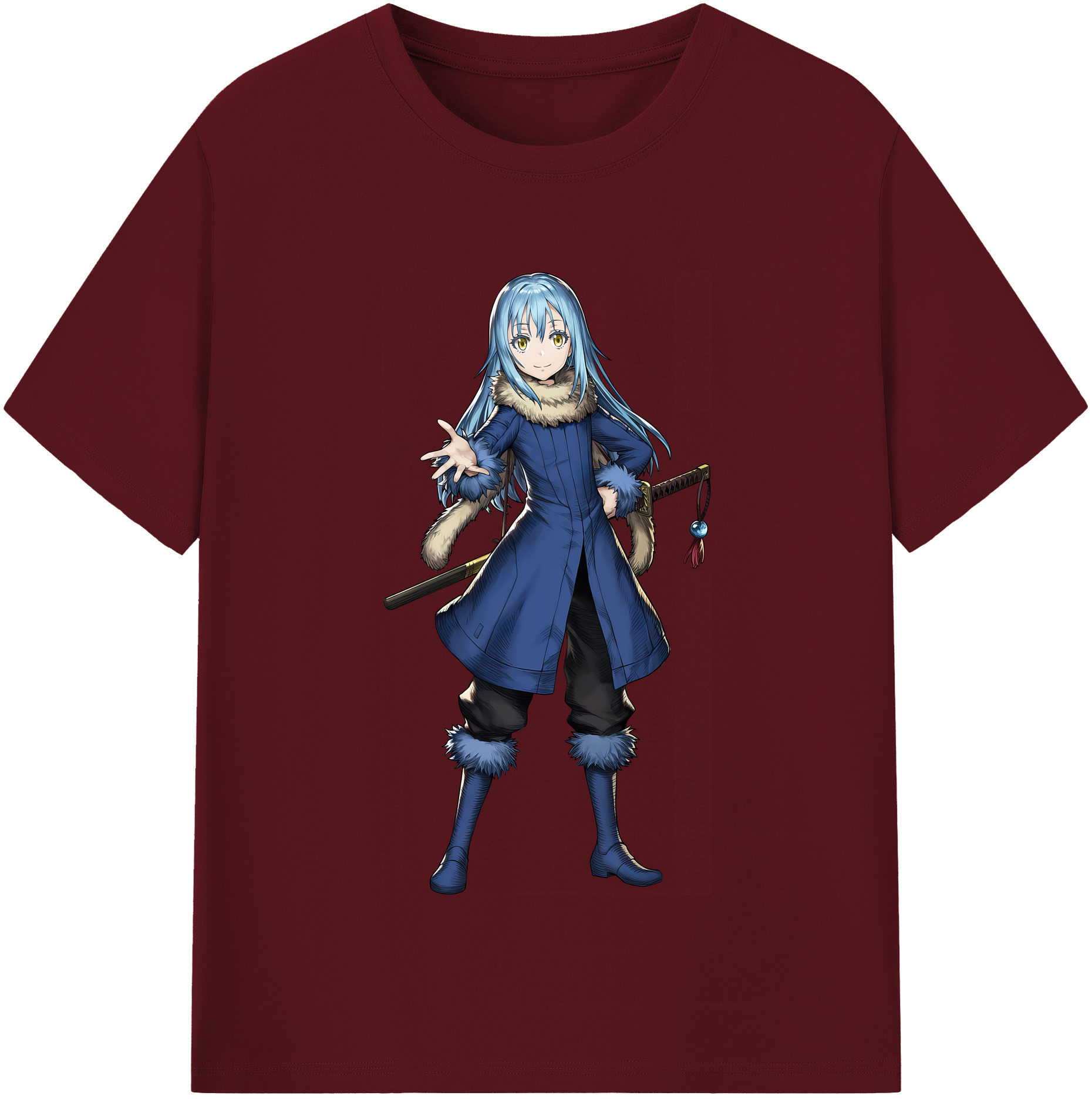 （画像用） 転スラ Regarding Reincarnated to Slime 綿100％半袖Tシャツ（フロントプリント）